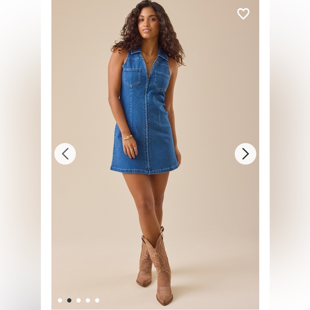 New with tags Altar’d State Penelope Collared Denim Dress